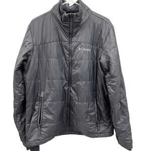 Columbia Mens Medium Lighweight Gray Puffer Jacket